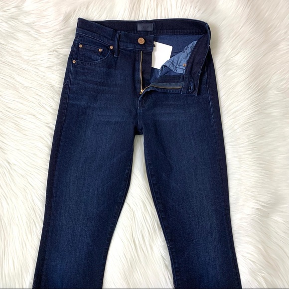 MOTHER Insider Crop Step Fray Jeans AFTER PARTY SIZE 25 - Picture 12 of 16